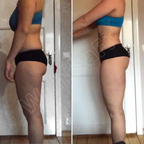 Sarah fitness transformation - -4kg in 4 weeks with W.ALLfit
